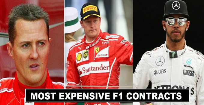 F1 Drivers Millionaire Contract Deals History