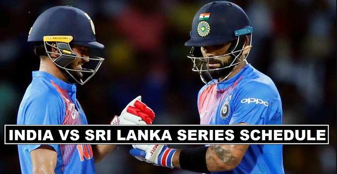 India vs Sri Lanka 2017 Series Schedule