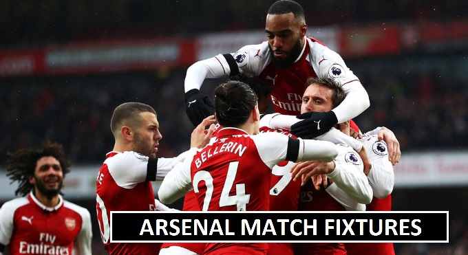 Arsenal 2018 Premier League Fixtures