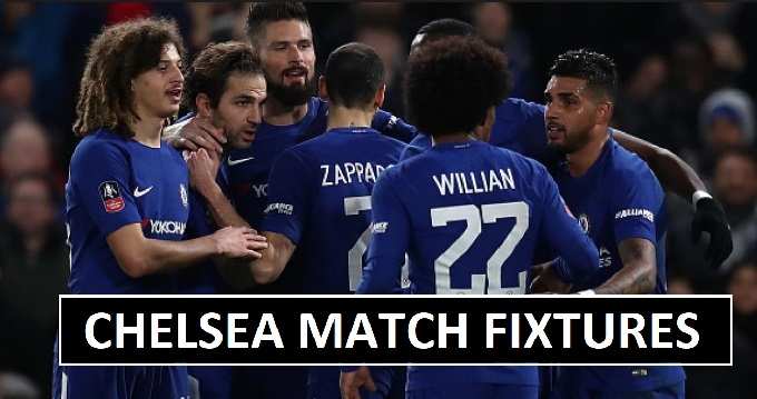 Chelsea Pre-season Fixtures 2018